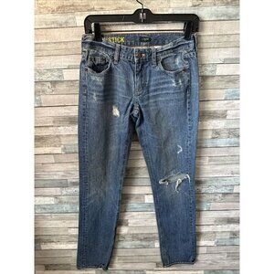 Women’s J.crew Matchstick Denim Jeans Straight Medium Wash Size 27